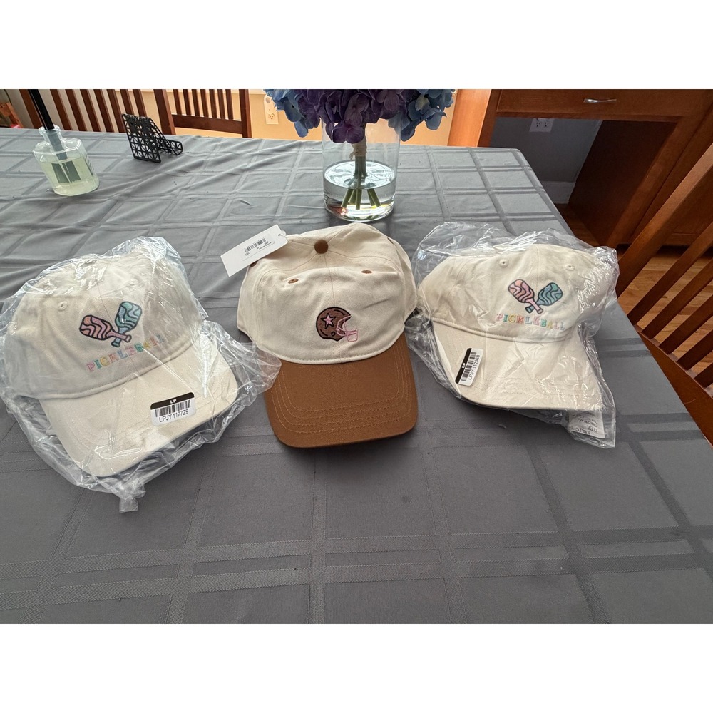 Frasier Sterling Sport Hat Lot (3) - Pickleball & Football Caps - New with Tags